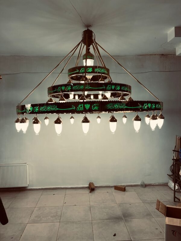 LEDLİ AYETLİ OSMANLI KANDİL MODEL